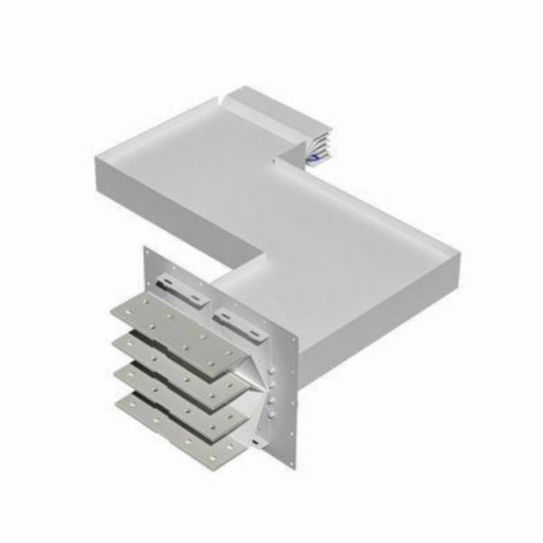 Exit bars element + double vertical elbow XCP-HP (Al). Type 2 - In= 2500A