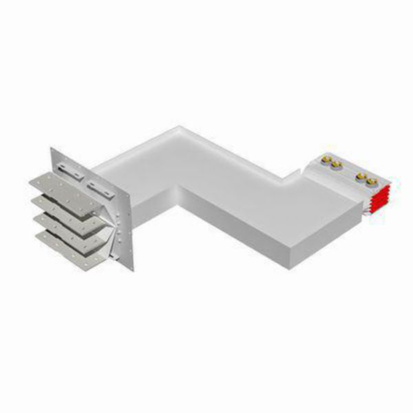 Exit bars element + double vertical elbow XCP-HP (Al). Type 3 - In= 2500A
