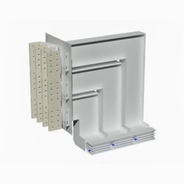 Exit bars element + vertical and horizontal elbow XCP-HP (Al). Type 1 - In= 5000A