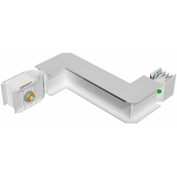 Double horizontal elbow XCP-S (Al). Right Type 1 - In= 800A