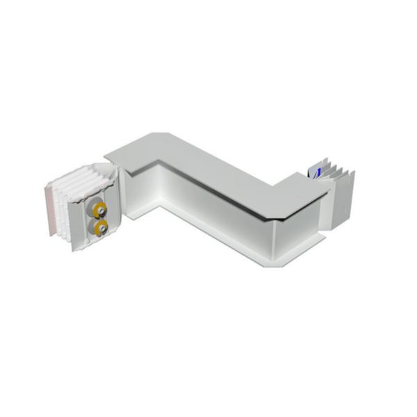 Double horizontal elbow XCP-S (Al). Right Type 1 - In= 1250A
