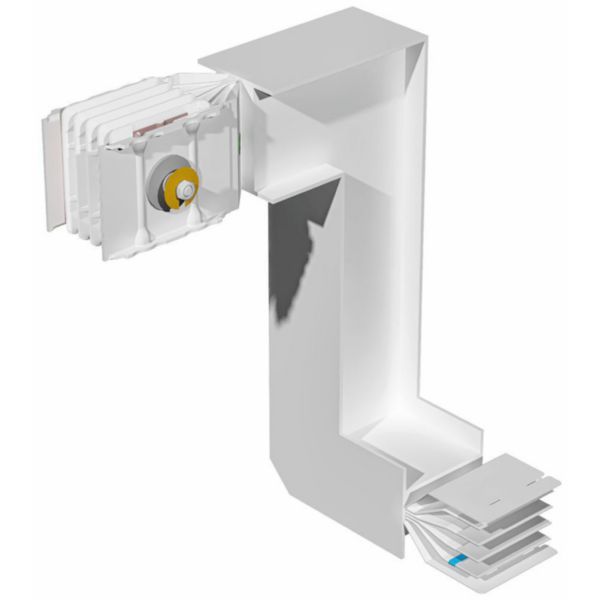 Double vertical and horizontal elbow XCP-S (Al). Type 1 - In= 800A