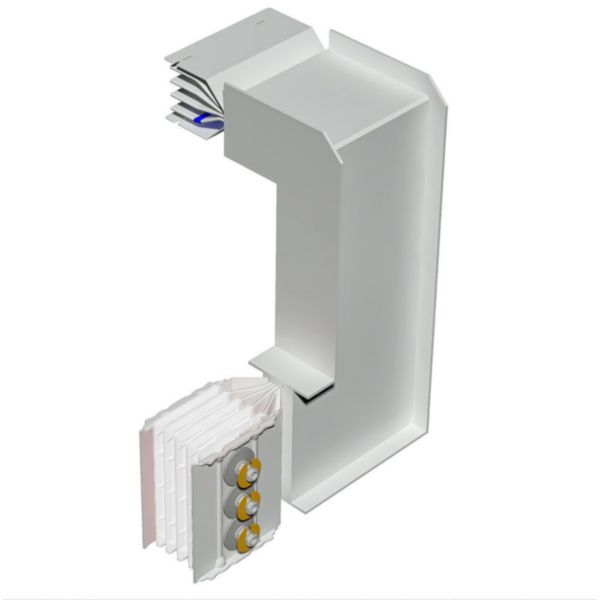 Double vertical and horizontal elbow XCP-S (Al). Type 4 - In= 1600A