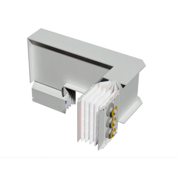 Double horizontal and vertical elbow XCP-S (Al). Type 3 - In= 2000A