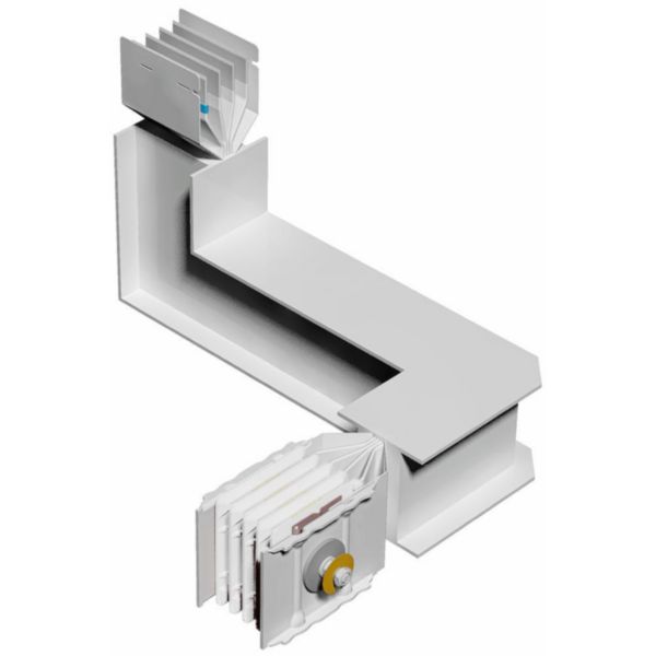 Double horizontal and vertical elbow XCP-S (Al). Type 4 - In= 800A