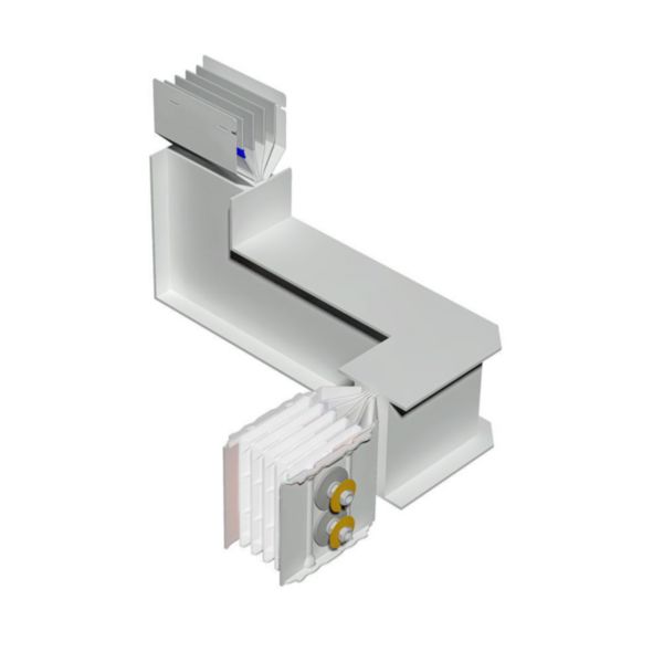 Double horizontal and vertical elbow XCP-S (Al). Type 4 - In= 1250A