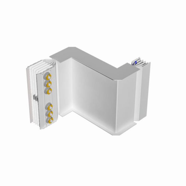 Double horizontal elbow XCP-S (Al). Right Type 1 - In= 4000A