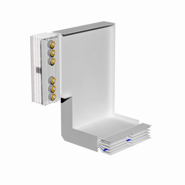 Double vertical and horizontal elbow XCP-S (Al). Type 1 - In= 3200A