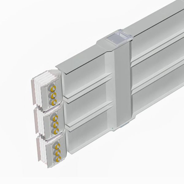 Straight element for distribution XCP-S (Al). N° of outlets 1+1 - L= 1-1.5m - In= 5000A
