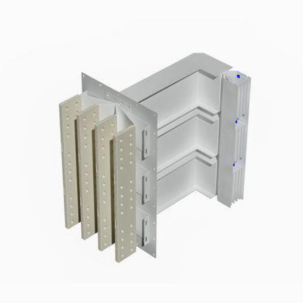 Exit bars element + horizontal elbow XCP-S (Al). Type 1 - In= 5000A