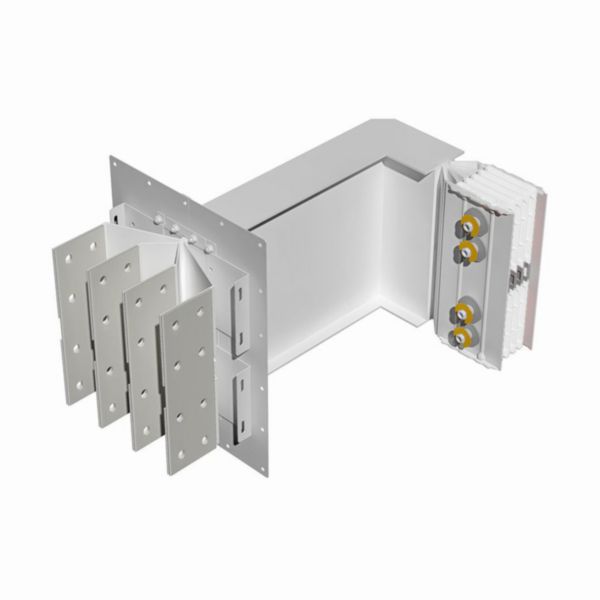 Exit bars element + horizontal elbow XCP-S (Al). Type 3 - In= 2500A
