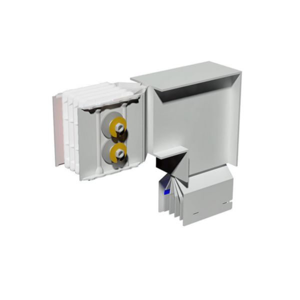 Vertical elbow XCP-HP (Cu). Right Type 2 standard - In= 2000A