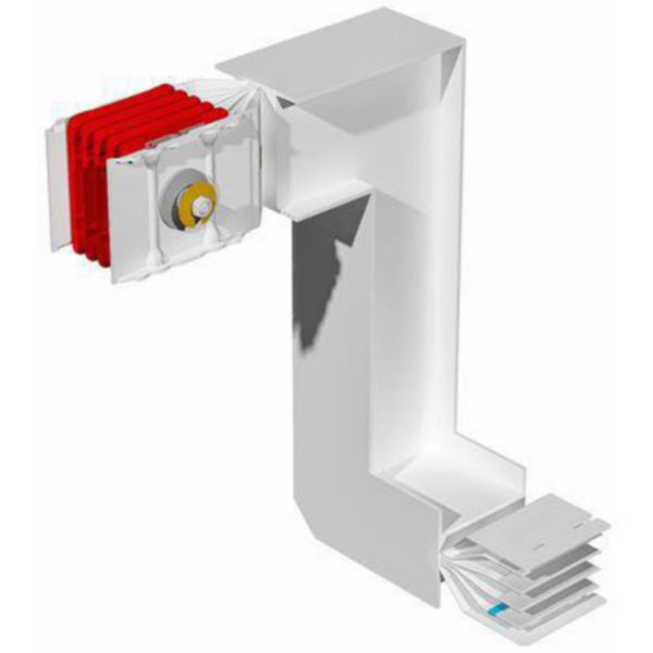 Double vertical and horizontal elbow XCP-HP (Cu). Type 1 - In= 800A