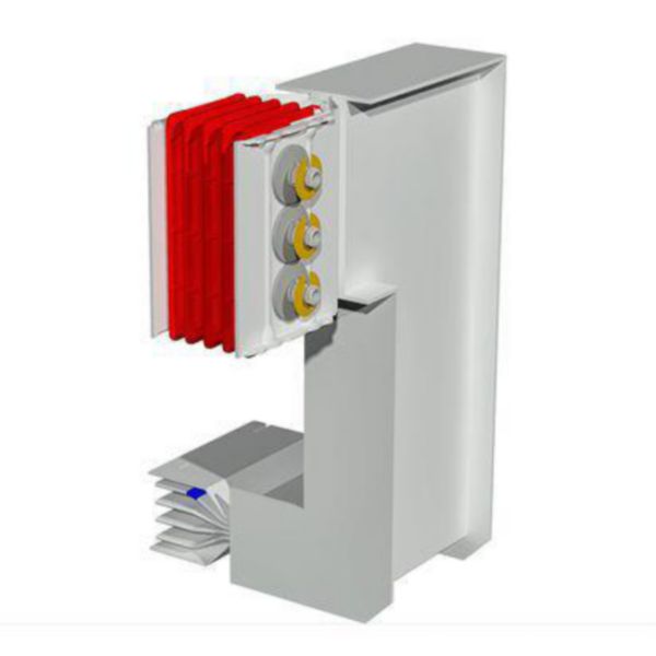 Double vertical and horizontal elbow XCP-HP (Cu). Type 2 - In= 2500A