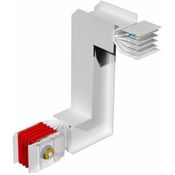 Double vertical and horizontal elbow XCP-HP (Cu). Type 3 - In= 1000A