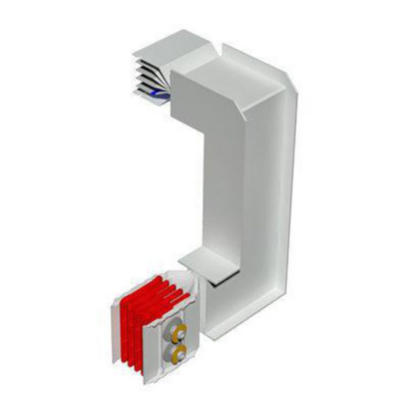 Double vertical and horizontal elbow XCP-HP (Cu). Type 4 - In= 2000A