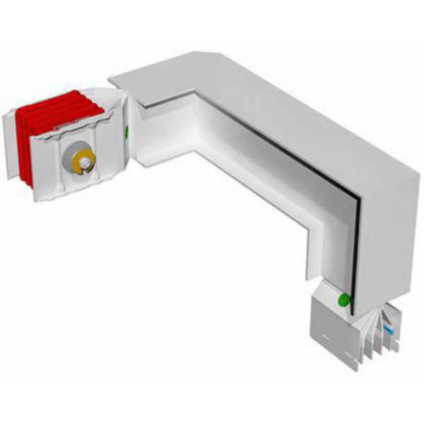 Double horizontal and vertical elbow XCP-HP (Cu). Type 1 - In= 1000A