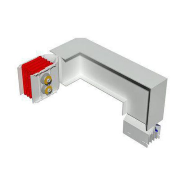 Double horizontal and vertical elbow XCP-HP (Cu). Type 1 - In= 2000A