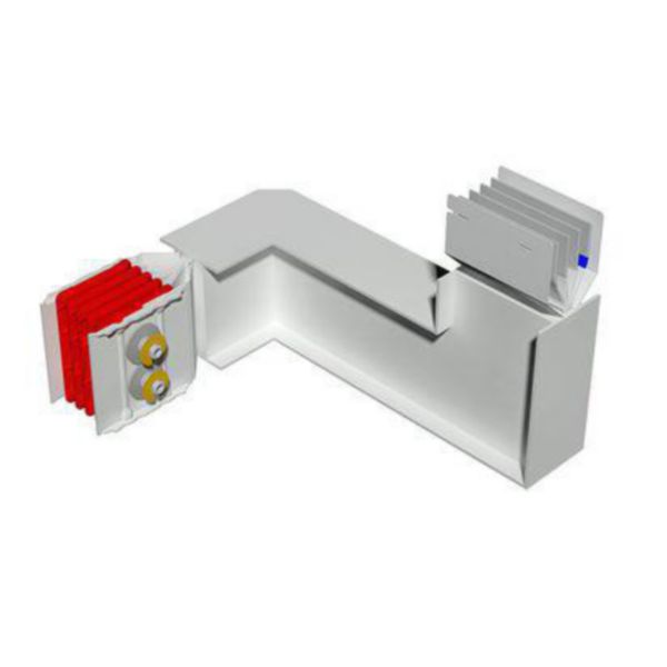 Double horizontal and vertical elbow XCP-HP (Cu). Type 2 - In= 2000A