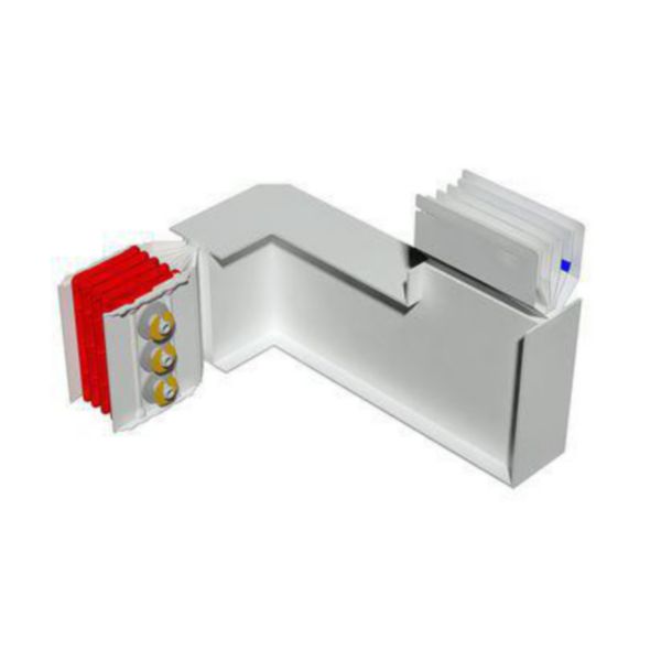 Double horizontal and vertical elbow XCP-HP (Cu). Type 2 - In= 2500A