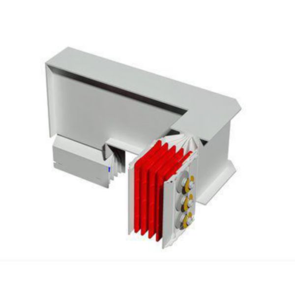 Double horizontal and vertical elbow XCP-HP (Cu). Type 3 - In= 2500A