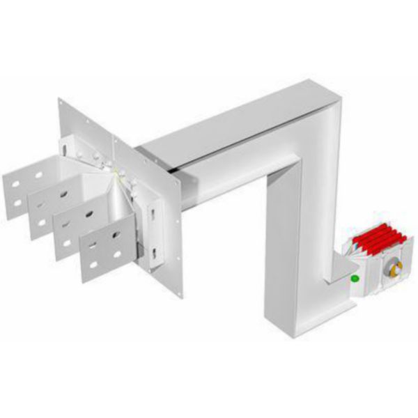 Exit bars element + double vertical elbow XCP-HP (Cu). Type 3 - In= 1000A