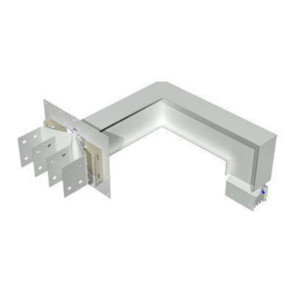 Exit bars element + horizontal and vertical elbow XCP-HP (Cu). Type 1 - In= 2000A