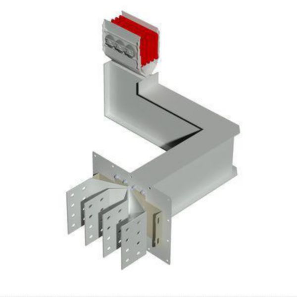 Exit bars element + horizontal and vertical elbow XCP-HP (Cu). Type 8 - In= 2500A