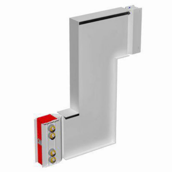 Double vertical elbow XCP-HP (Cu). Left Type 1 - In= 3200A