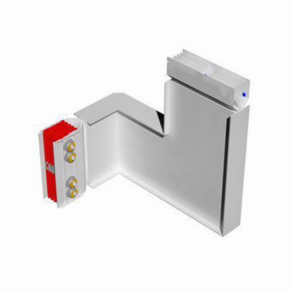 Double horizontal and vertical elbow XCP-HP (Cu). Type 2 - In= 3200A