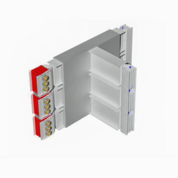 T horizontal element XCP-HP (Cu). Type 1 - In= 6300A