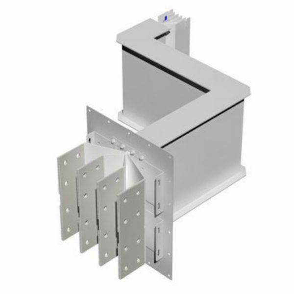 Exit bars element + double horizontal elbow XCP-HP (Cu). Type 2 - In= 3200A