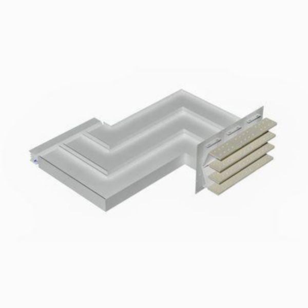 Exit bars element + double vertical elbow XCP-HP (Cu). Type 2 - In= 6300A