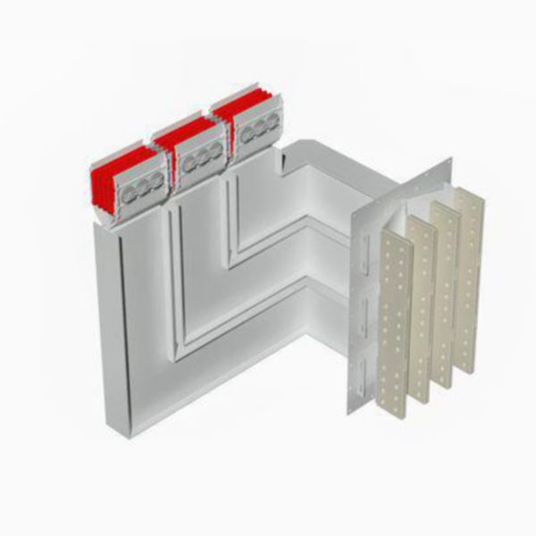Exit bars element + horizontal and vertical elbow XCP-HP (Cu). Type 8 - In= 6300A