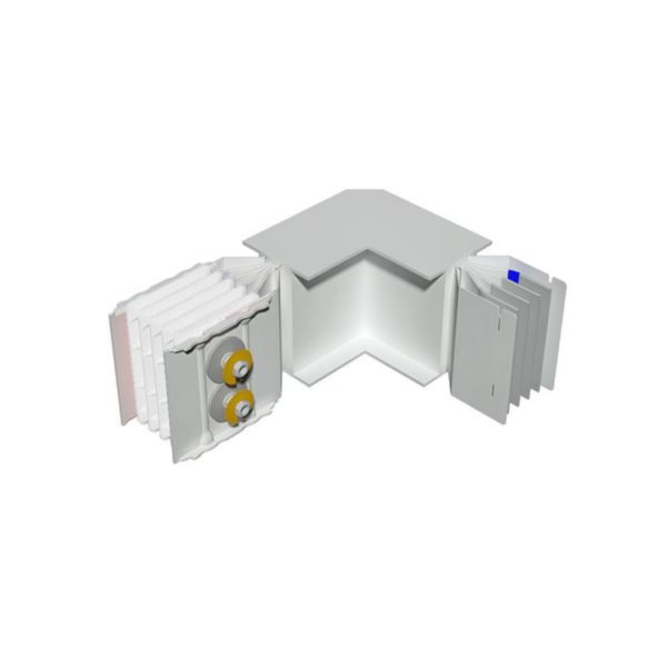Horizontal elbow XCP-S (Cu). Right Type 1 standard - In= 2500A