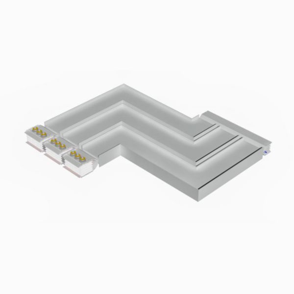 Double vertical elbow XCP-S (Cu). Right Type 2 - In= 6300A