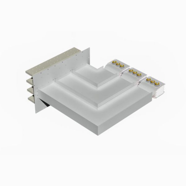 Exit bars element + vertical elbow XCP-S (Cu). Type 3 - In= 6300A